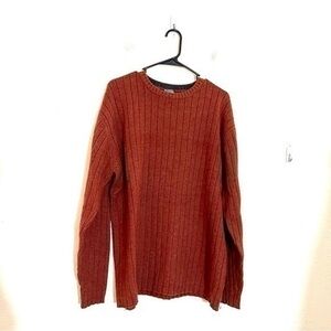Columbia XCO Crewneck Wool Blend Long Sleeve Sweater Men Size XL Color Brown
